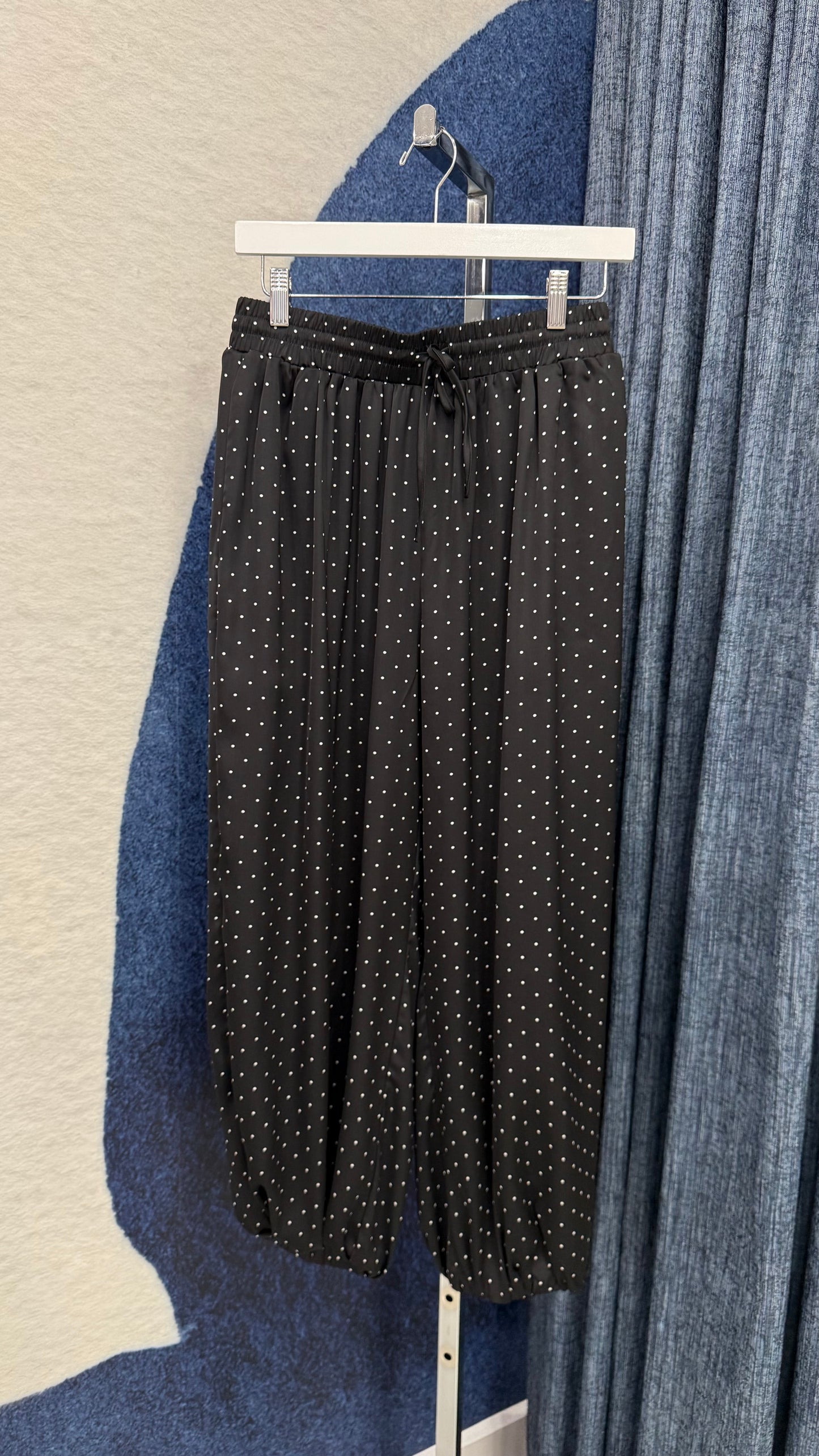 Satin Polka Dots Balloon Pant