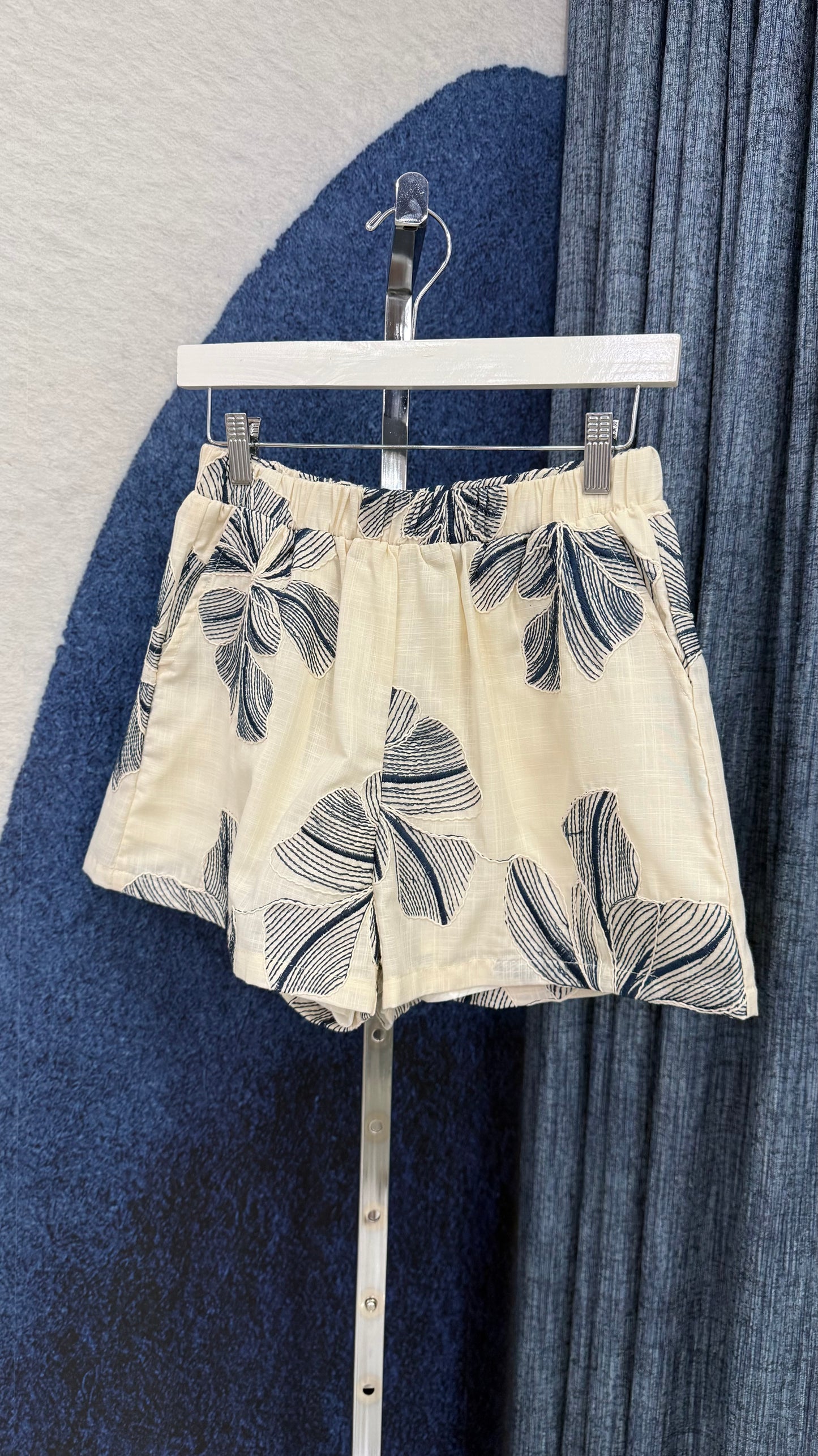 Embroidery Ruffle Top & Short Set