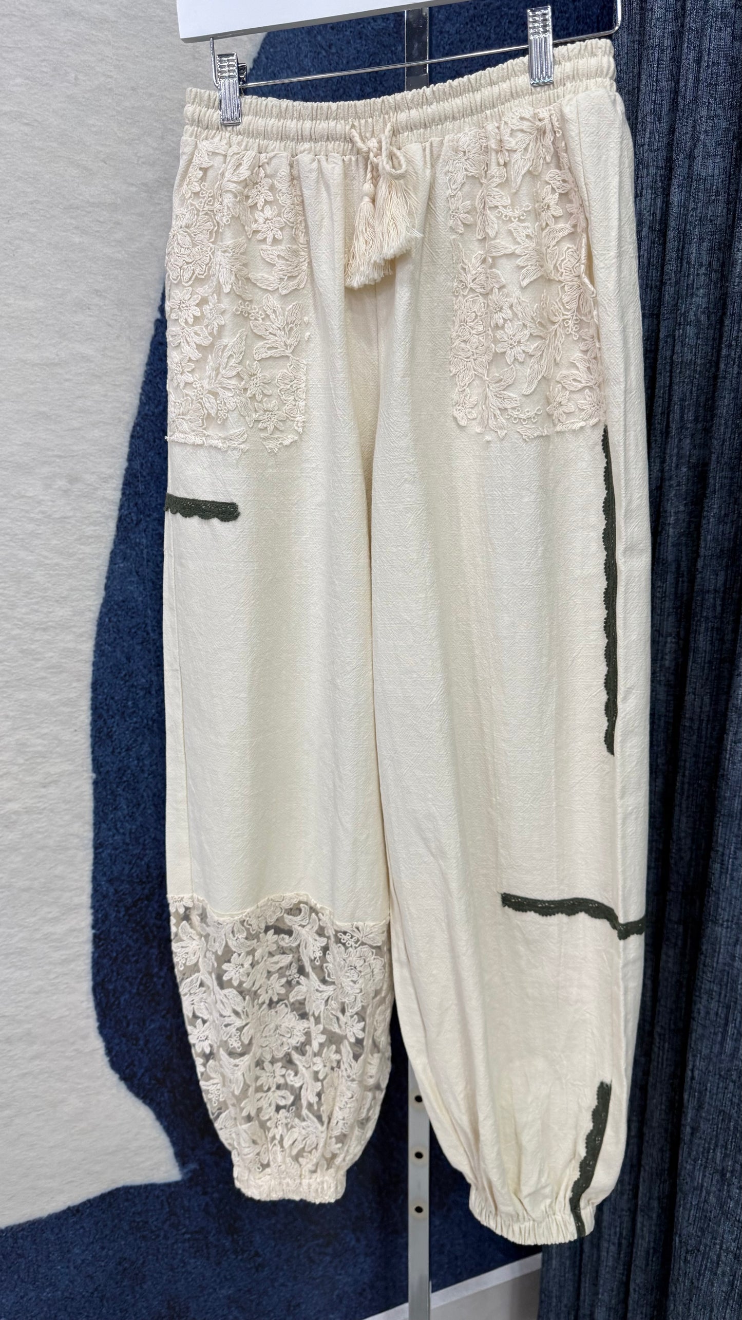 Lace Detail Jogger Pant