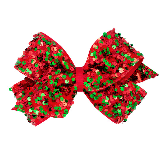 Medium sequins Velvet Bow