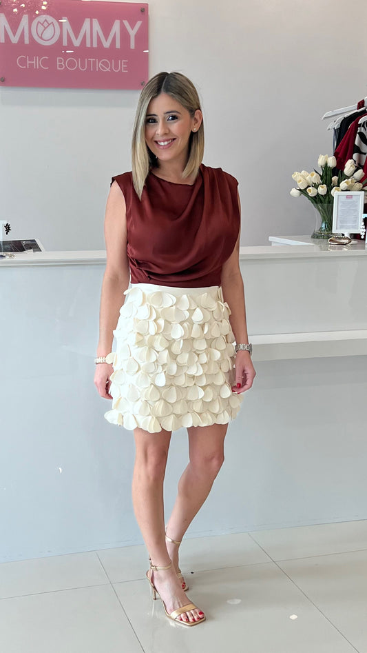 Petal Skirt Ivory