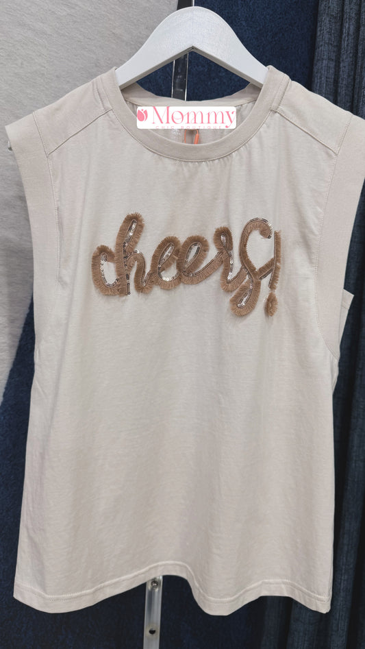 Cheers Embroidery Top