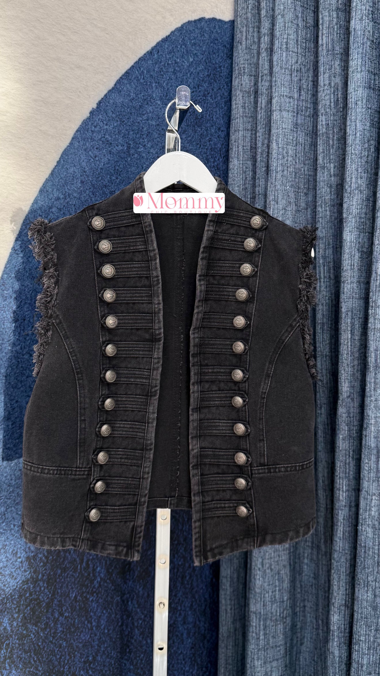Napoleón Denim Vest Black