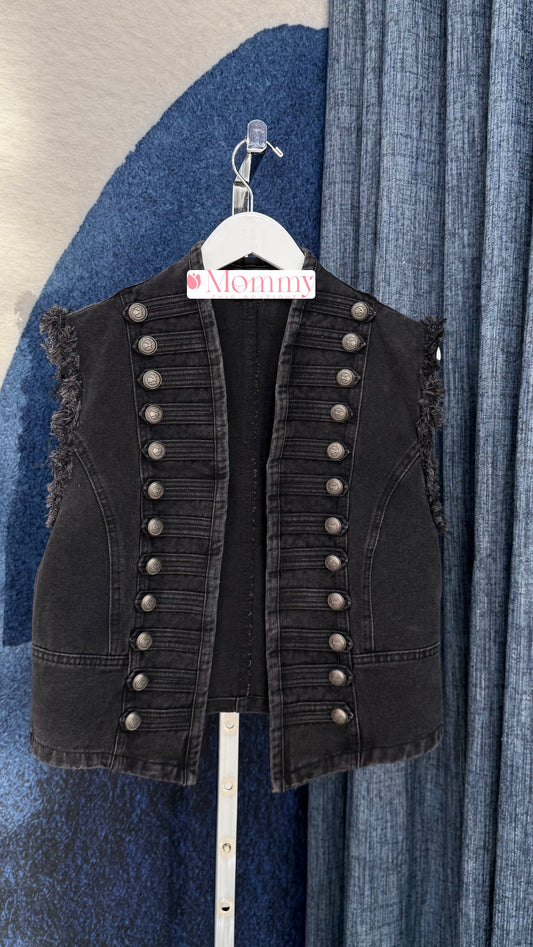 Napoleón Denim Vest Black