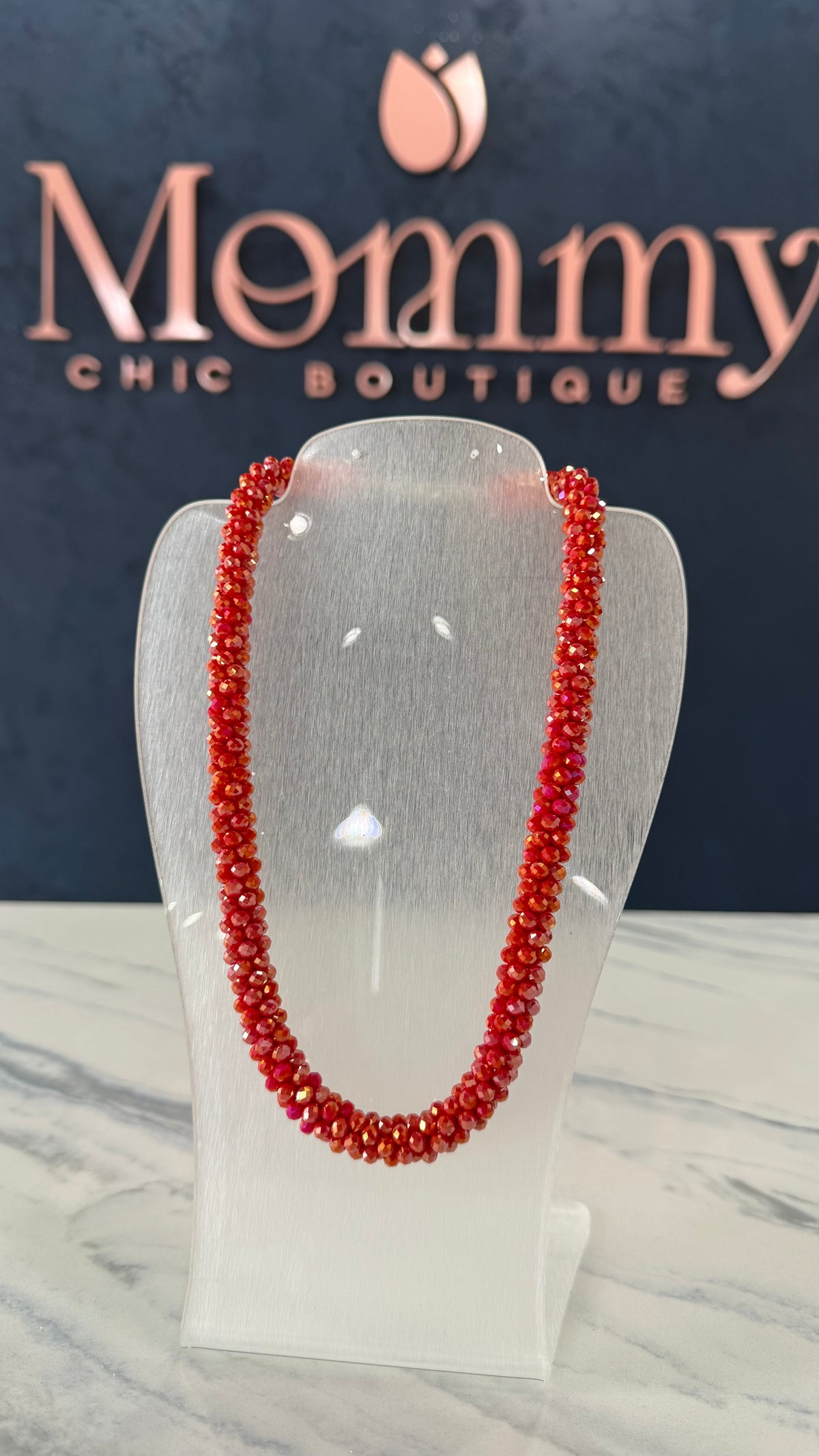 Beaded Necklace With Extension
