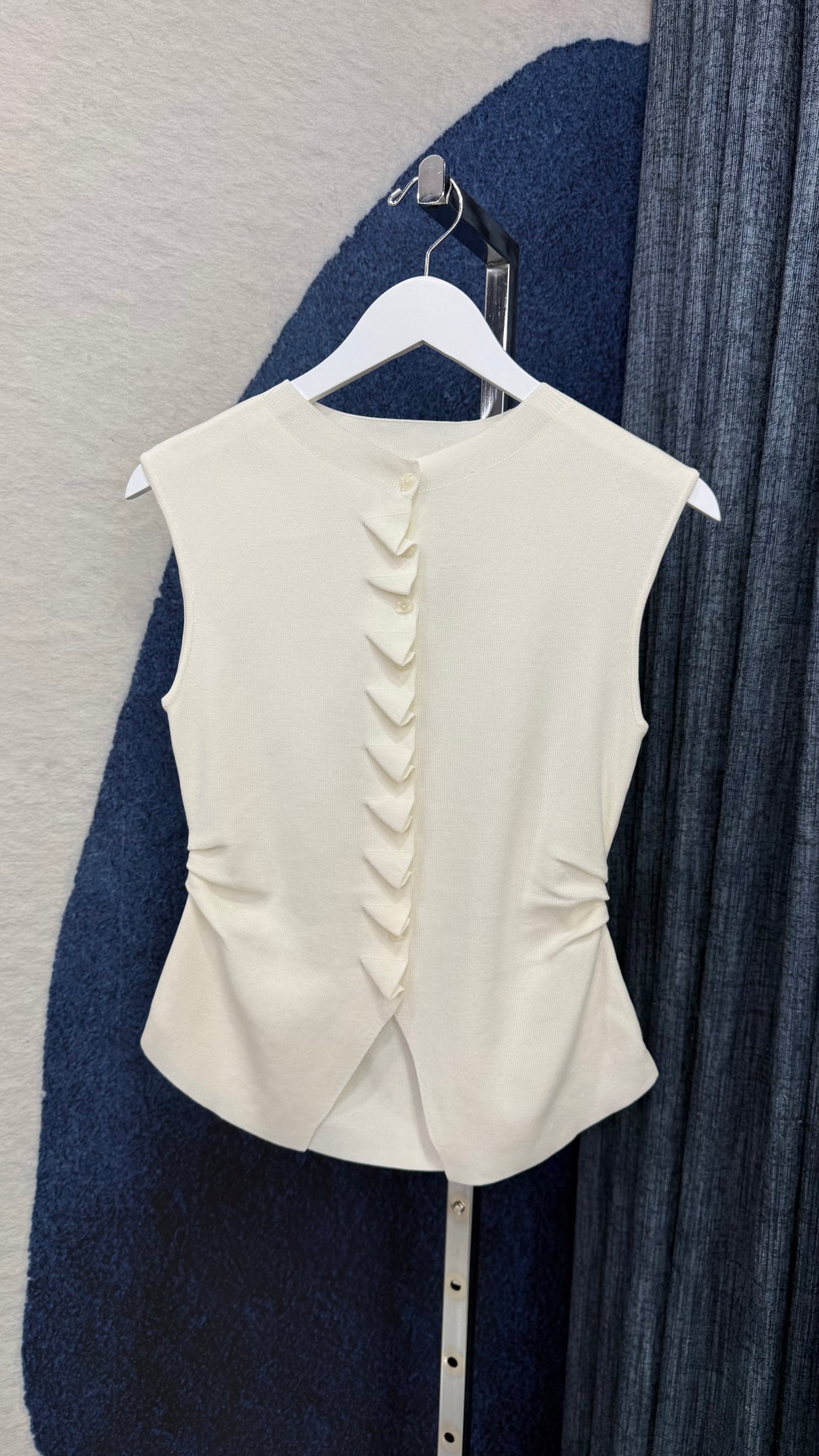 Twist Knit Top Ivory