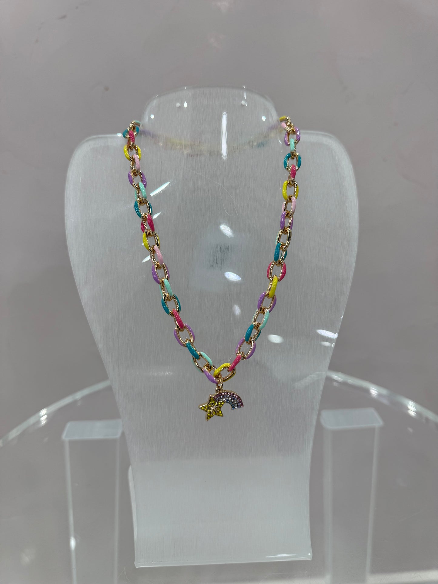 Girls Star Multi Chain Necklace