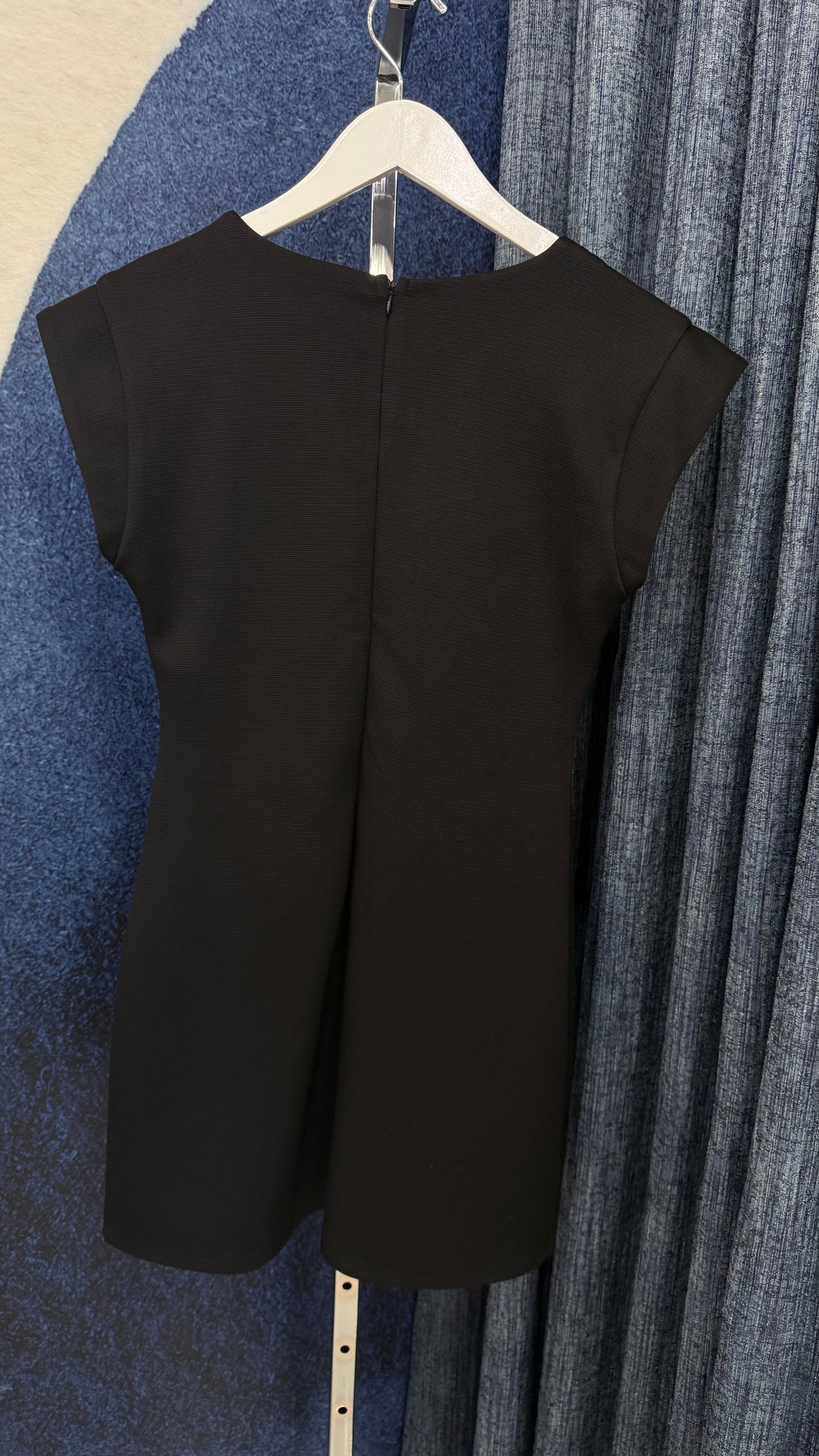 Gold Button Down Dress BLk