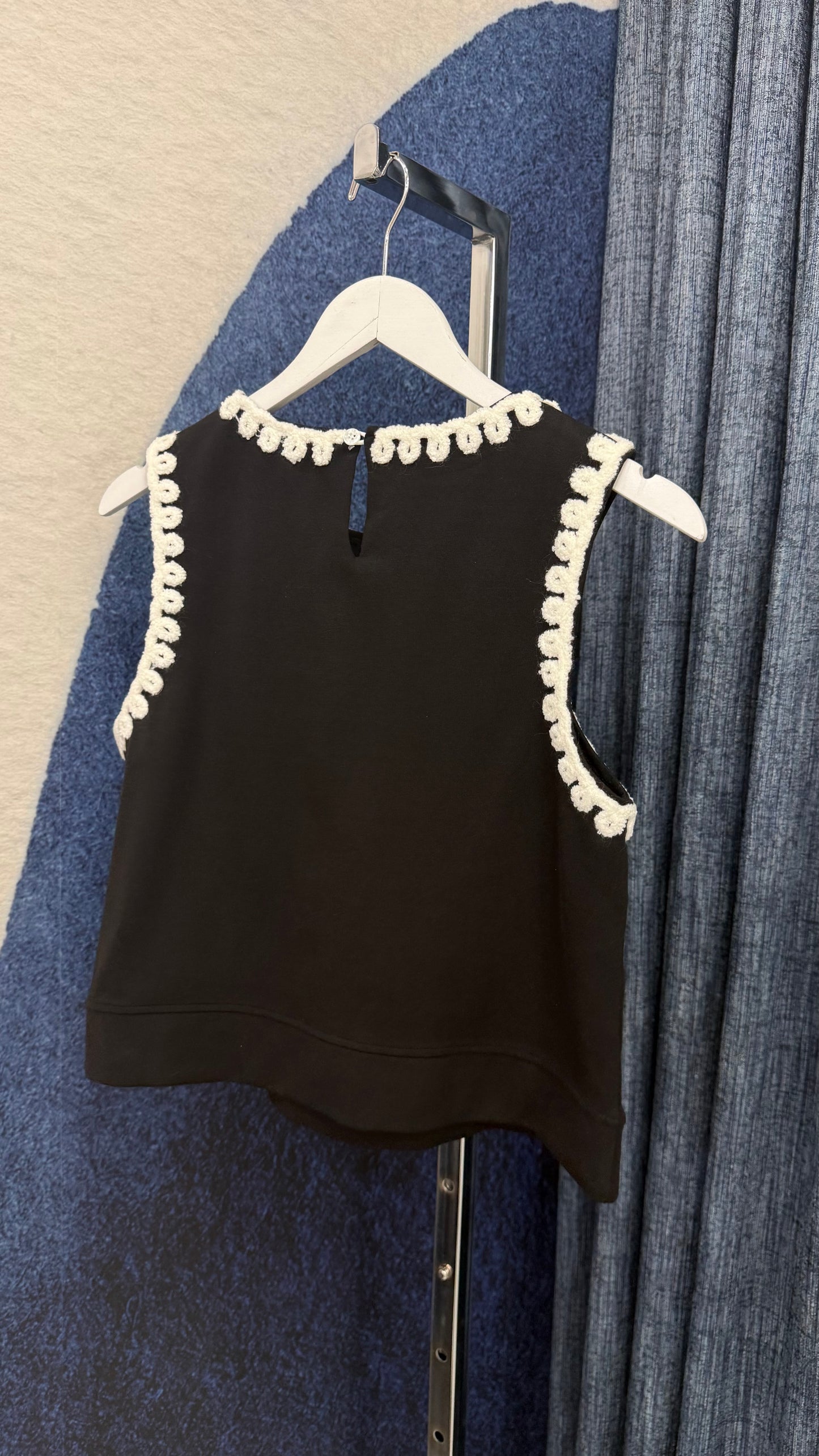 Contrast Top & Short Set Black