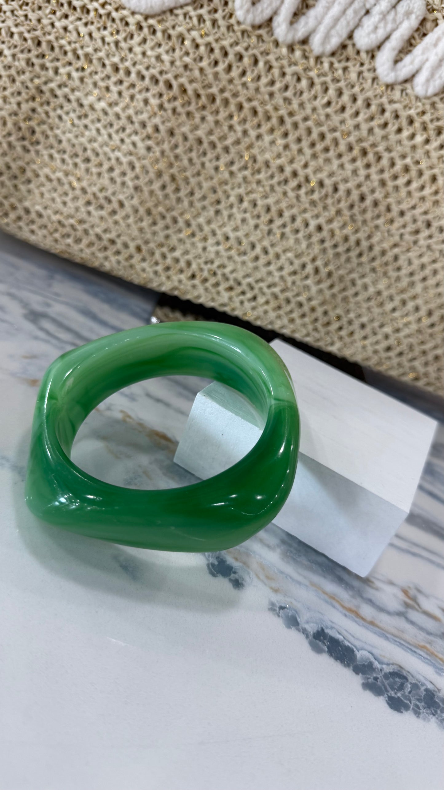 Resin Bracelet Green