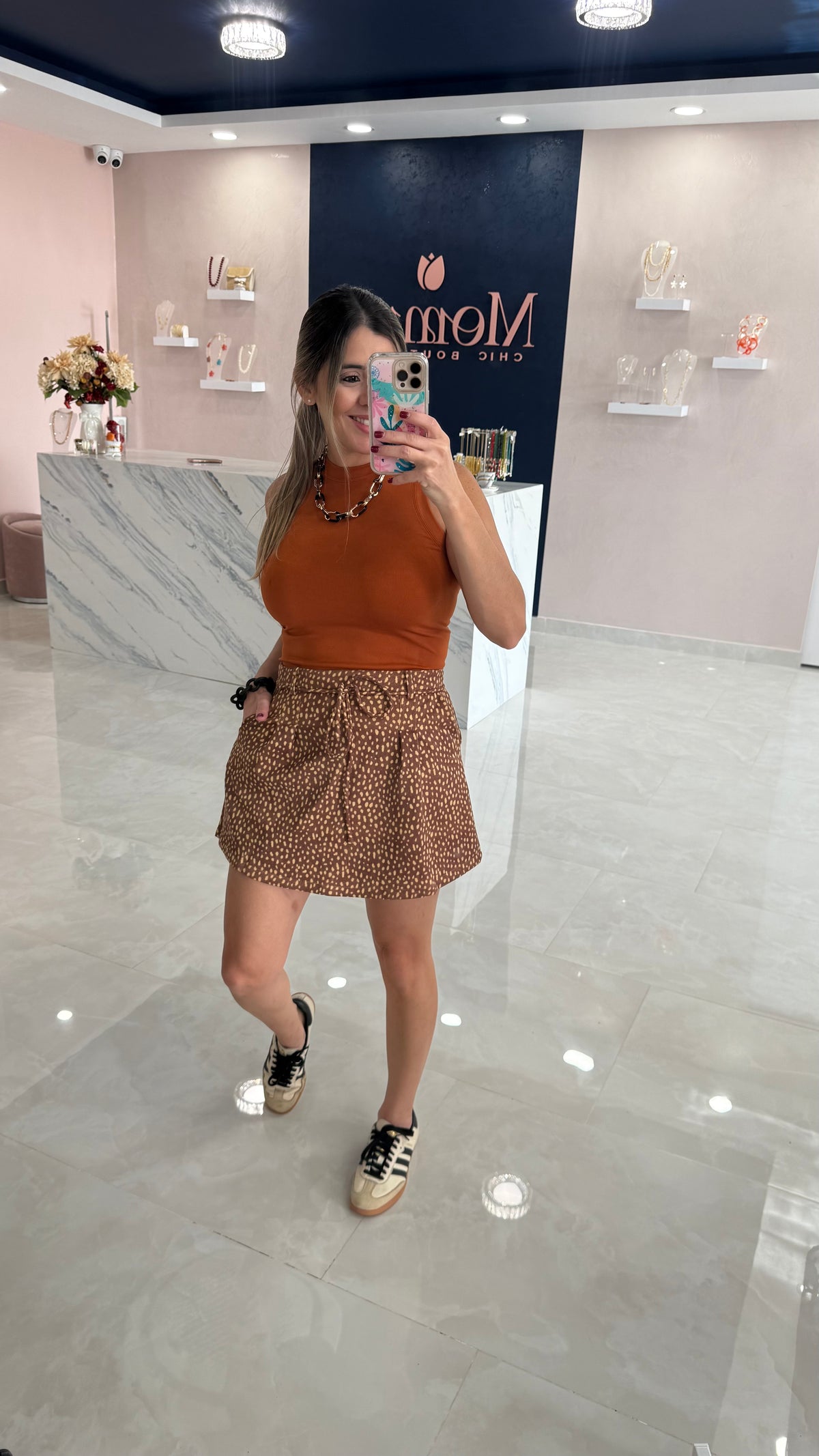 Fawn Print Skort