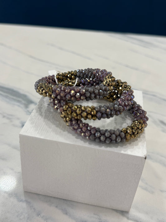 Beaded Bracelet Bundle Gray / Bronze