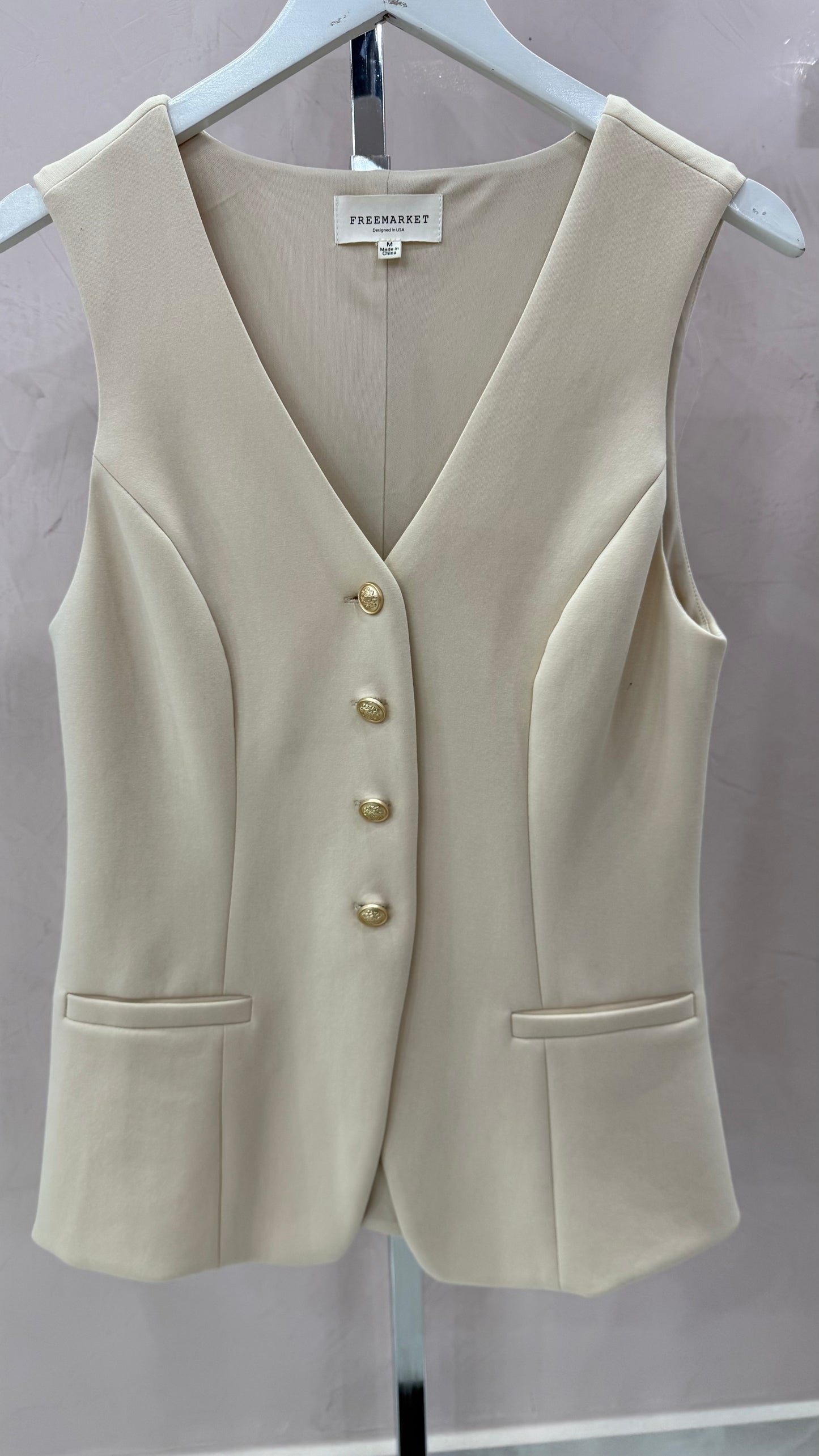 Comfy Vest Top Ivory