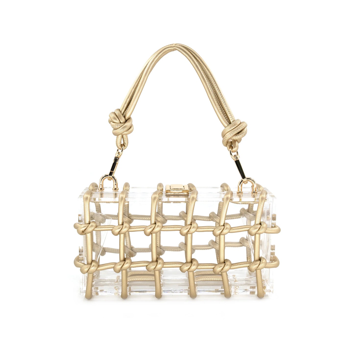 Clear & Gold Cross Body