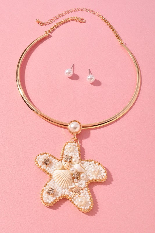 Starfish Beaded Necklace