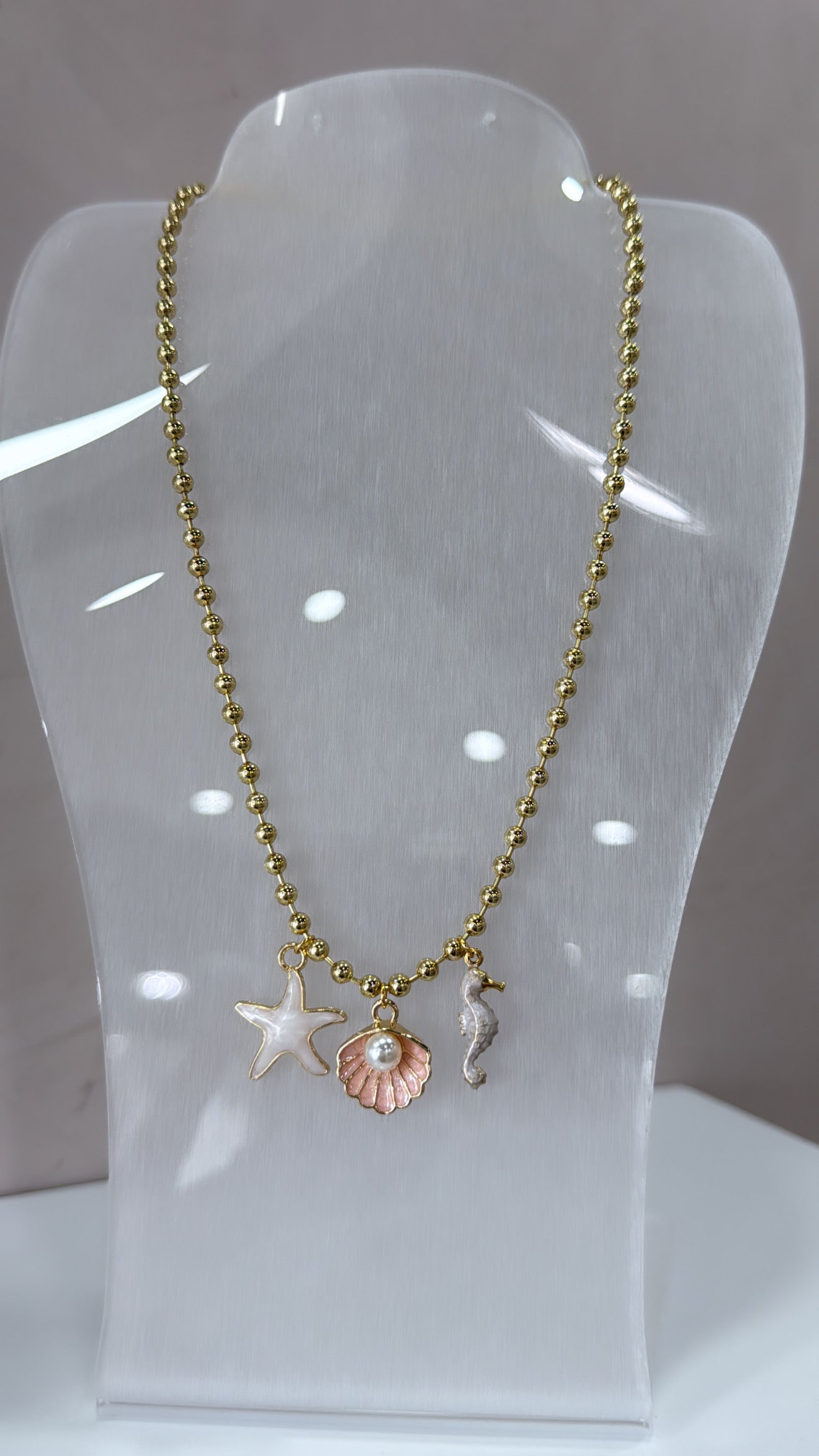 Blush Seashell Necklace