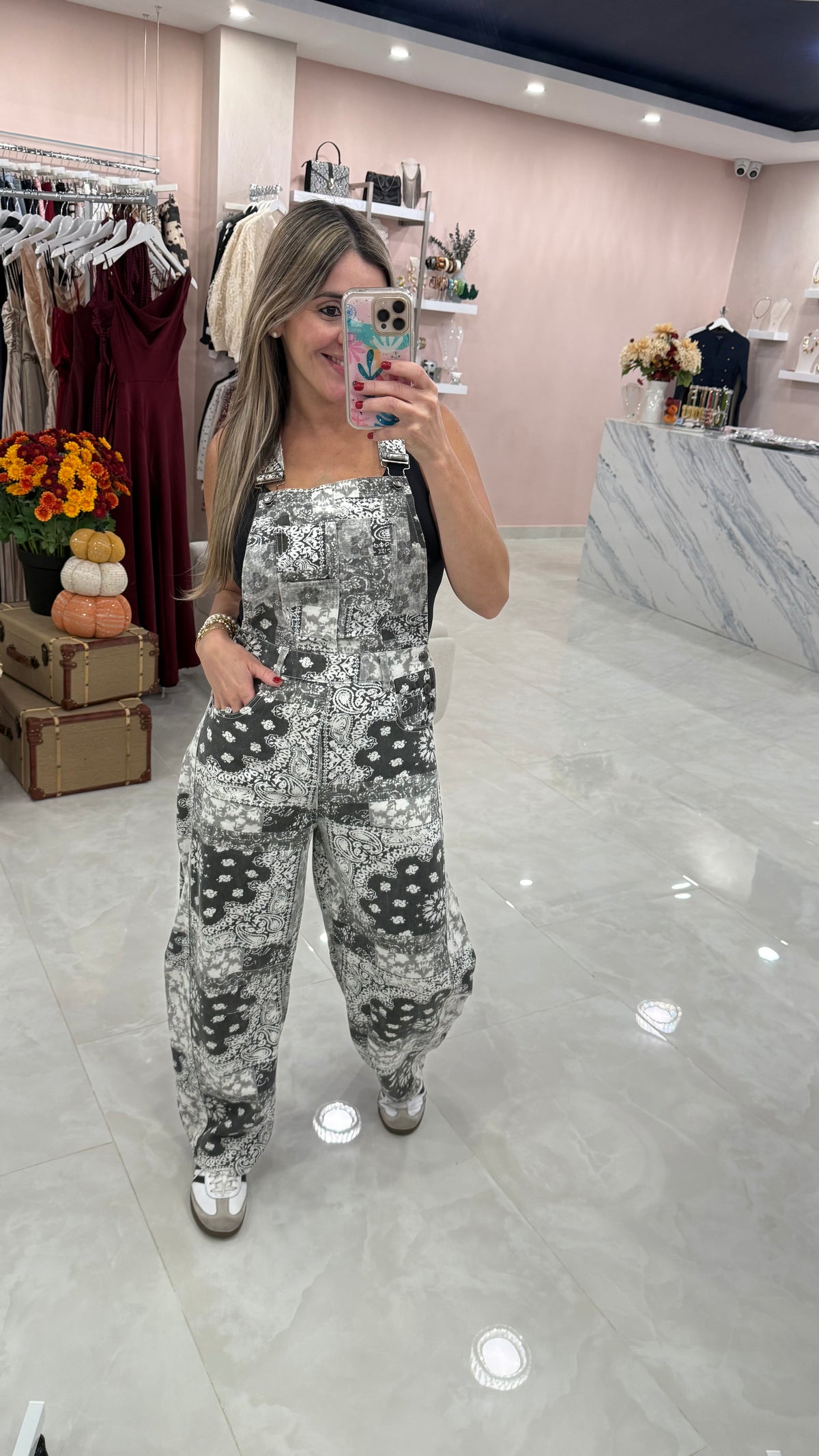 Printed Overall Black
