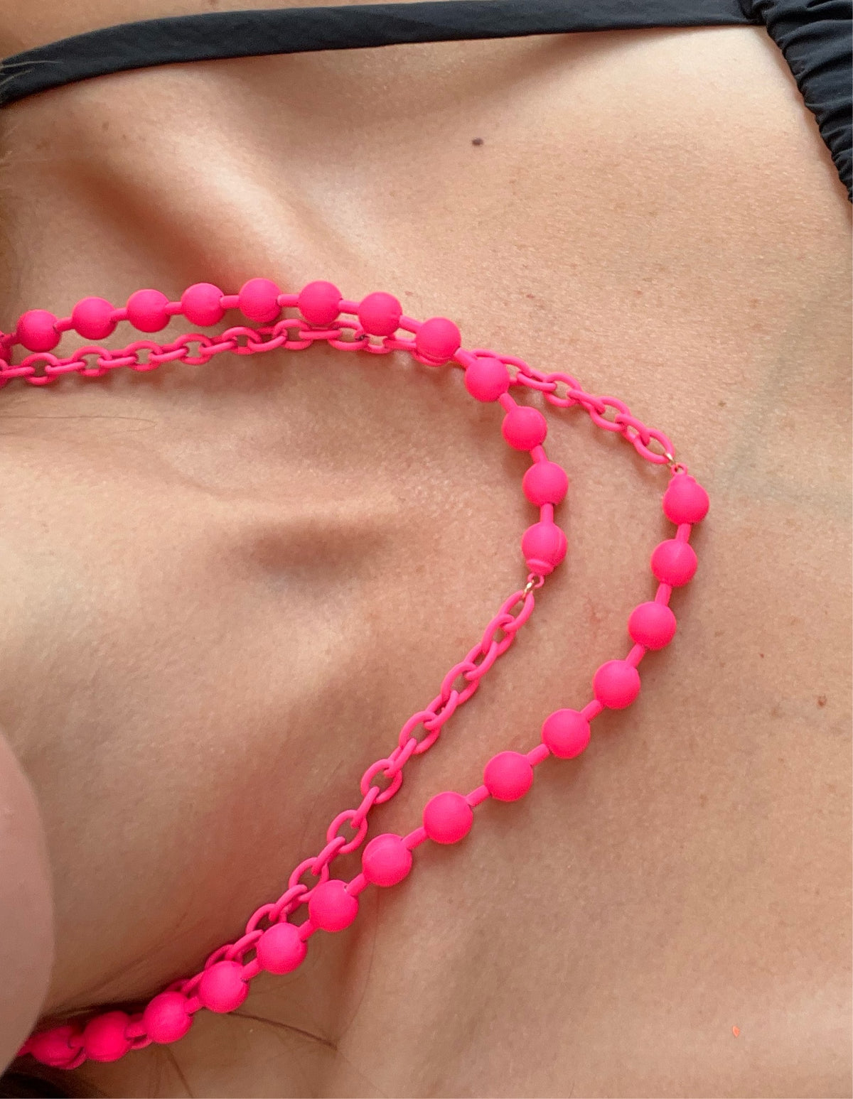 Pink Ball Chain Color Ball Chain Necklace – Mommy Chic Boutique