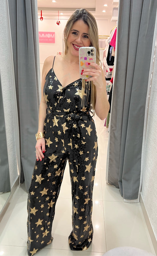 Sequin Star Jumpsuit - Runs true to size